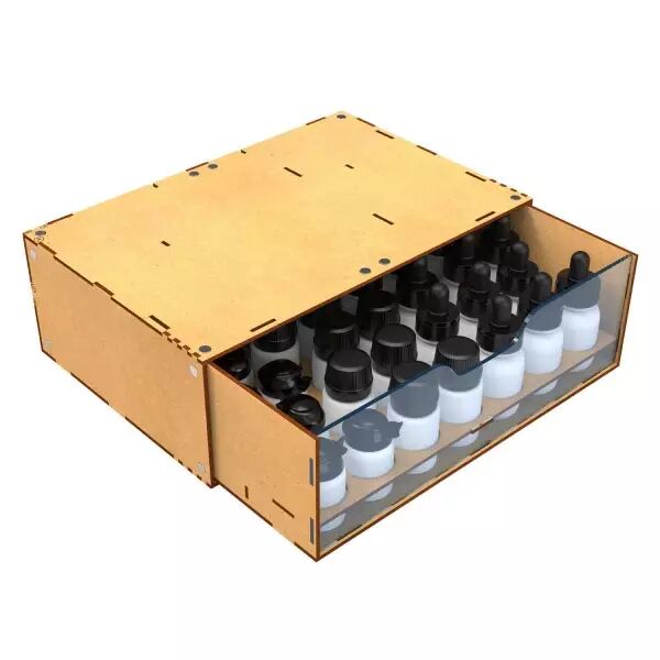 Module de rangement pour peintures 30 ml empilable et aimant� - Green Stuff World