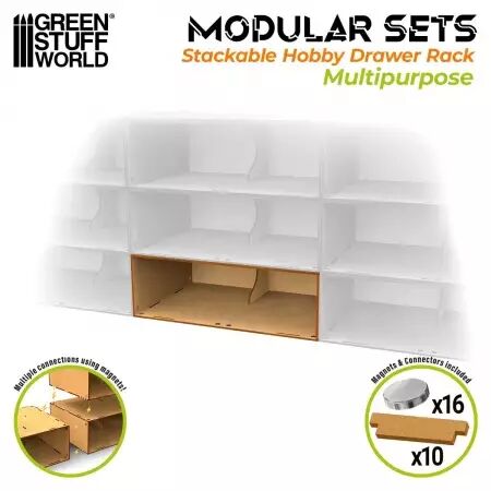 Module de rangement empilable - vide  - Green Stuff World