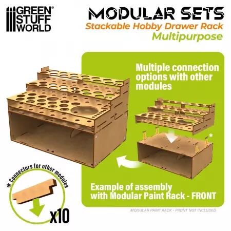 Module de rangement empilable - vide  - Green Stuff World