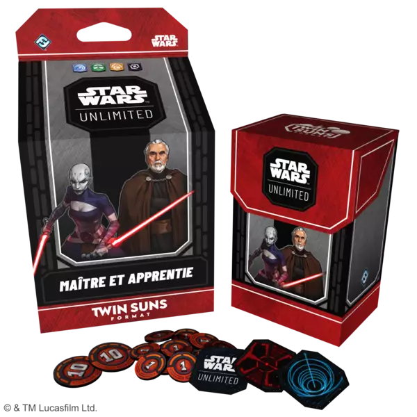 Star Wars Unlimited : Twin Suns - Deck Ma�tre et Apprentie