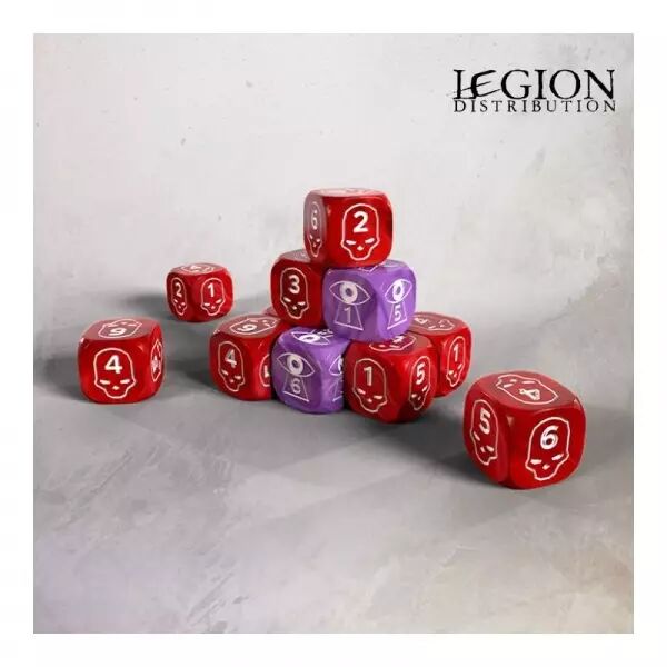 Grimdark Future - One Page Rules 16mm Wound & Spell Dice Set (10)