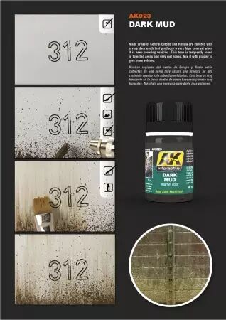 Dark Mud Effects - Enamel Product - Ak Interactive