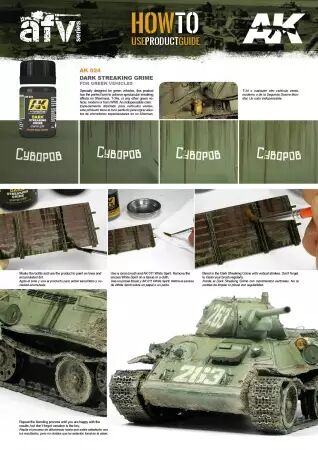 Streaking Grime For Dark Vehicles - Enamel Product - Ak Interactive