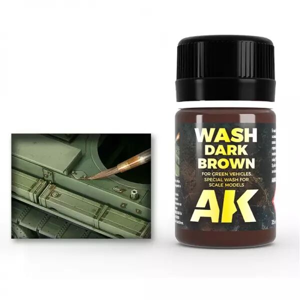 Wash For Green Vehicles - Enamel Product - Ak Interactive