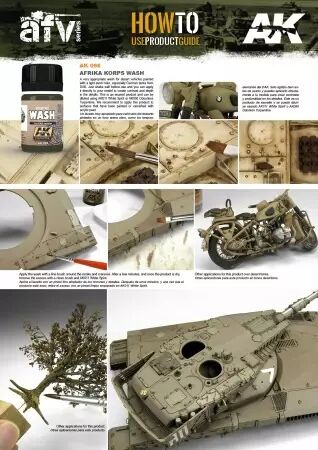 Wash For Afrika Korps Vehicles - Enamel Product - Ak Interactive