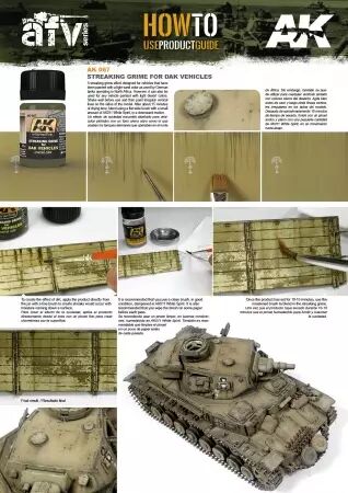 Streaking Grime For Afrika Korps Vehicles - Enamel Product - Ak Interactive