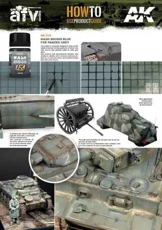 Wash For Panzer Grey Vehicles - Enamel Product - Ak Interactive