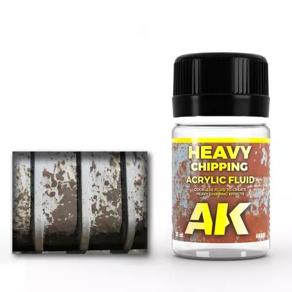 Heavy Chipping Effects Acrylic Fluid - Enamel Product - Ak Interactive