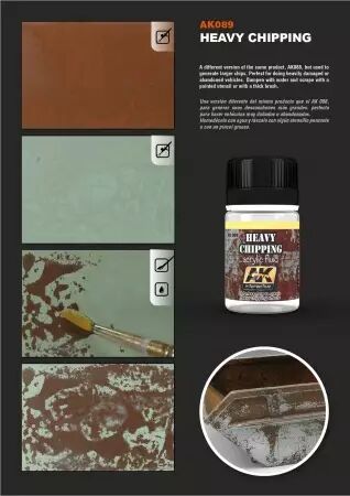 Heavy Chipping Effects Acrylic Fluid - Enamel Product - Ak Interactive