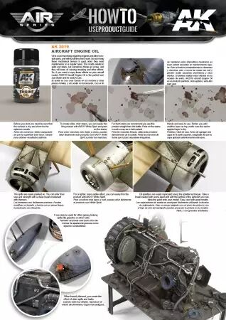 Aircraft Engine Oil - Enamel Product - Ak Interactive