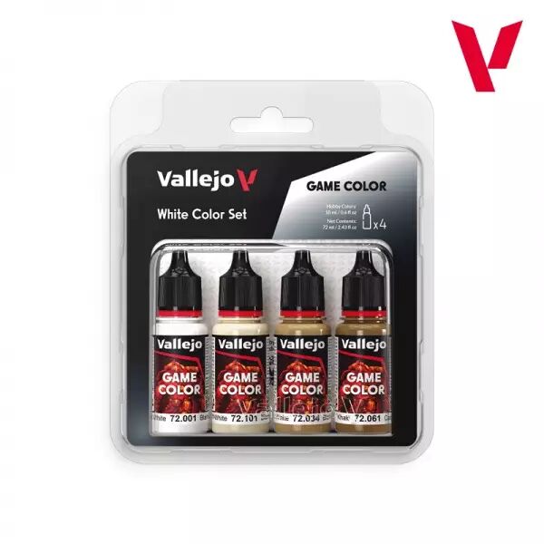 Vallejo Game Color Set - White Color Set (4x18ml)