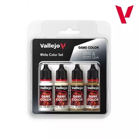 Vallejo Game Color Set - White Color Set (4x18ml)