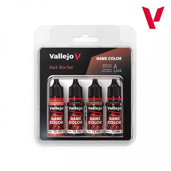 Vallejo Game Color Set - Dark Skin Set (4x18ml)