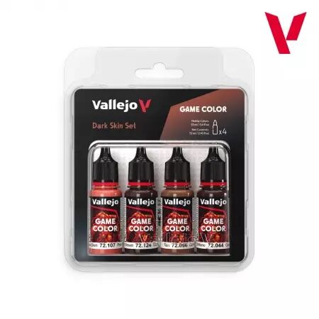 Vallejo Game Color Set - Dark Skin Set (4x18ml)