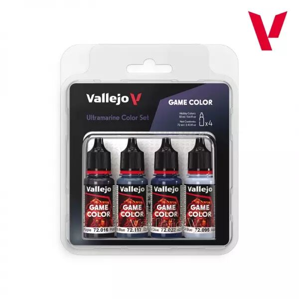 Vallejo Game Color Set - Ultramarine Color Set (4x18ml)