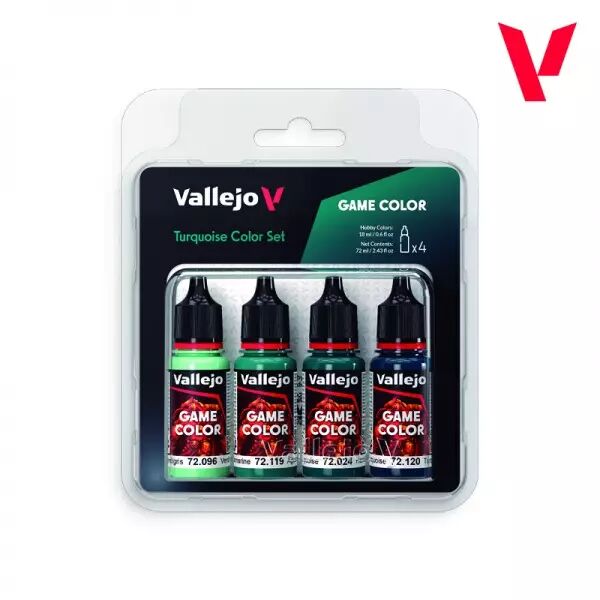Vallejo Game Color Set - Turquoise Color Set (4x18ml)