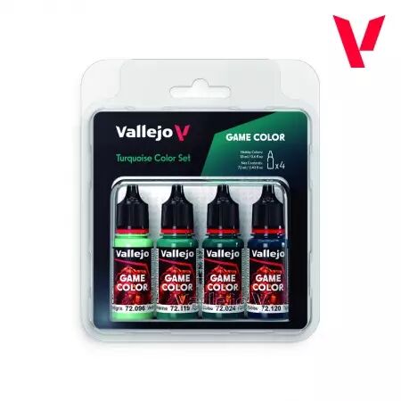 Vallejo Game Color Set - Turquoise Color Set (4x18ml)