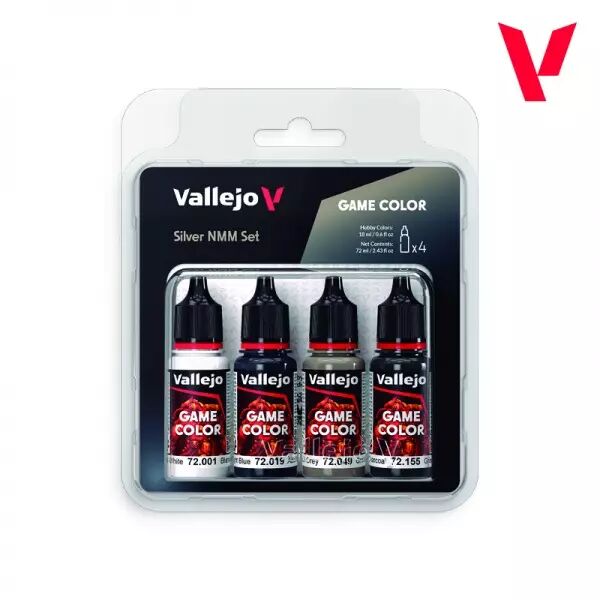 Vallejo Game Color Set - Silver NMM Set (4x18ml)