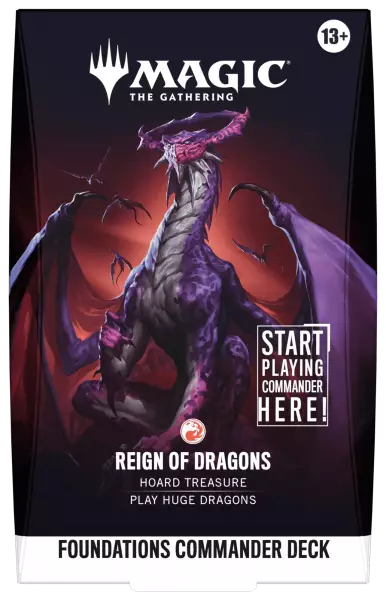 Magic the Gathering : Foundations Commander Deck - Reign of Dragons (english)