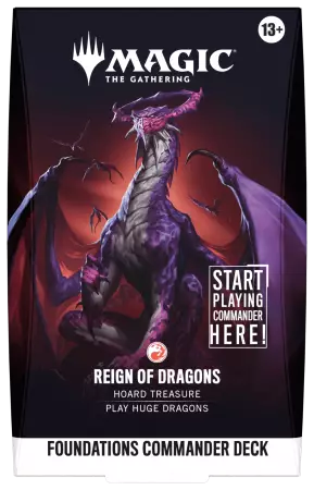 Magic the Gathering : Foundations Commander Deck - Reign of Dragons (english)