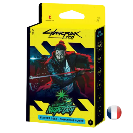 Cyberpunk TCG - Set 1 : Welcome to Night City Starter Deck Embracing Power - Fran&ccedil;ais