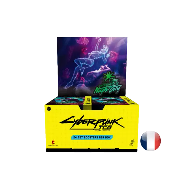Cyberpunk TCG - Set 1 : Welcome to Night City Display 24 Boosters - Fran�ais