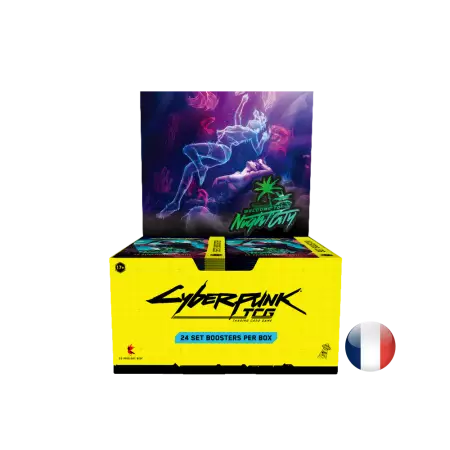 Cyberpunk TCG - Set 1 : Welcome to Night City Display 24 Boosters - Fran&ccedil;ais