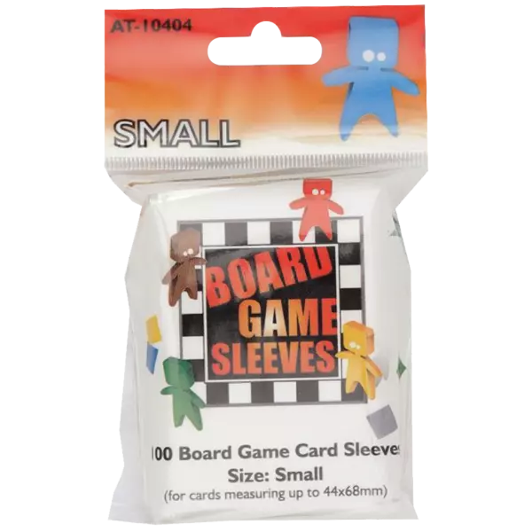 100 Board Game Sleeves : Clear Small 44x68m