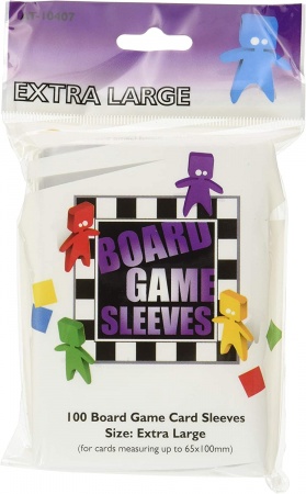 100 Board Game Sleeves : Extra Large 65x100mm