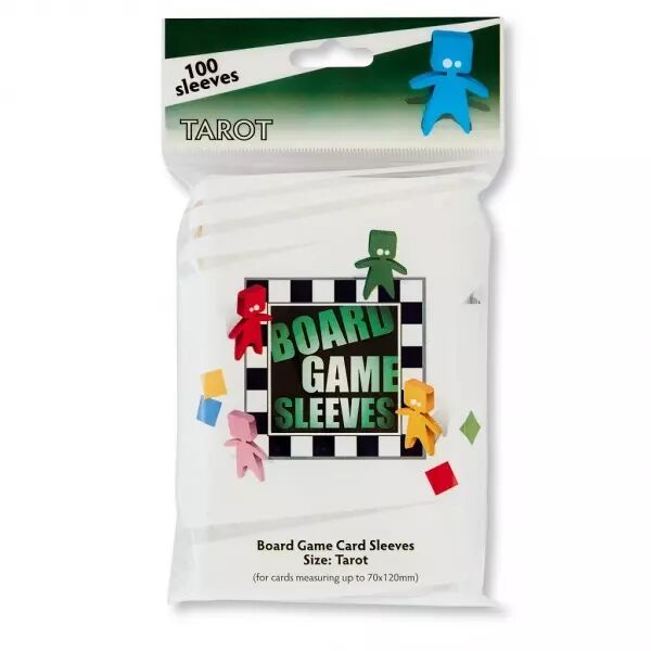 100 Board Game Sleeves : Extra Large 70x120mm (tarot)