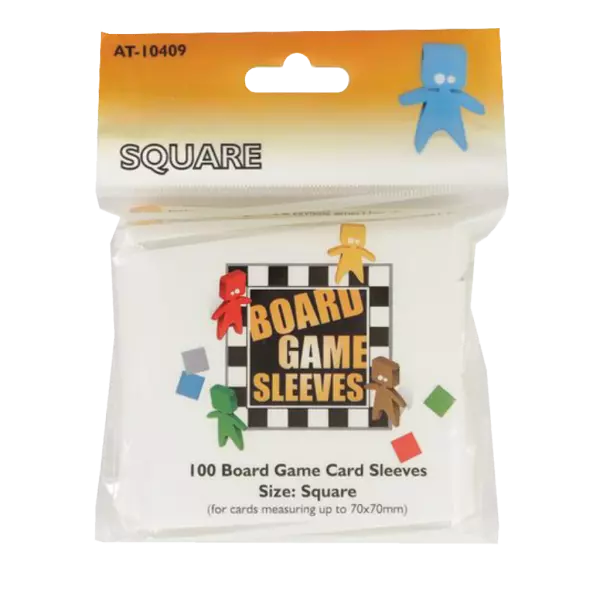 100 Board Game Sleeves : Square 69x69mm