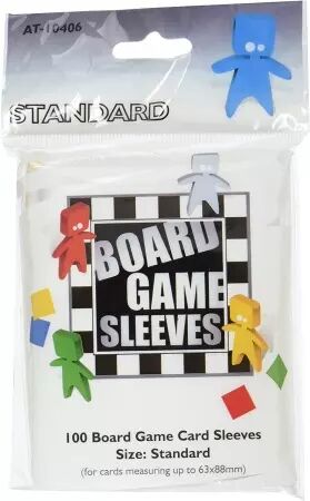 100 Board Game Sleeves : Standard 63x88mm
