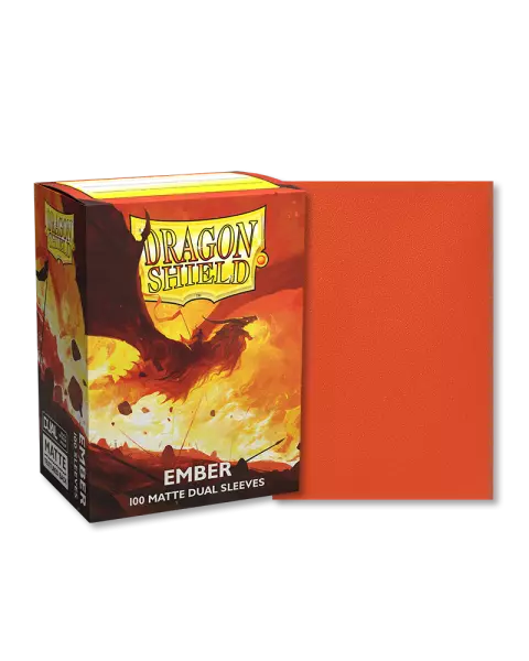 100 Dragon Shield Dual Matte : Ember