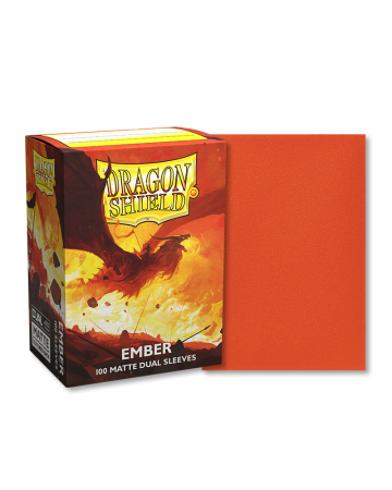 100 Dragon Shield Dual Matte : Ember