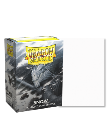 100 Dragon Shield Dual Matte : Snow Nirin