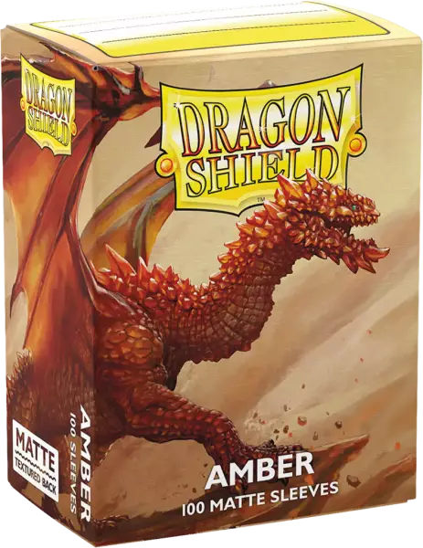 100 Dragon Shield Matte : Amber