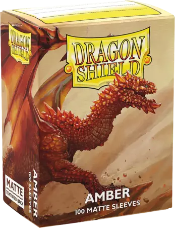 100 Dragon Shield Matte : Amber