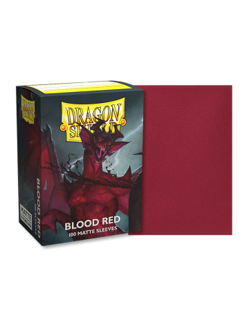 100 Dragon Shield Matte : Blood red