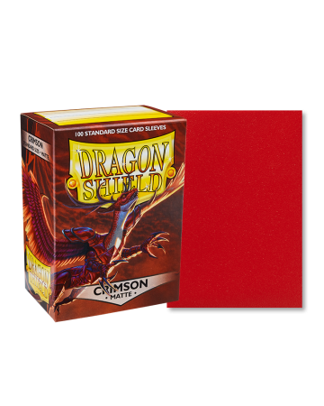 100 Dragon Shield Matte : Crimson