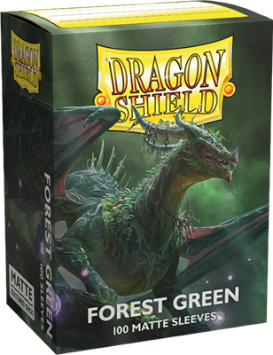 100 Dragon Shield Matte : Forest Green