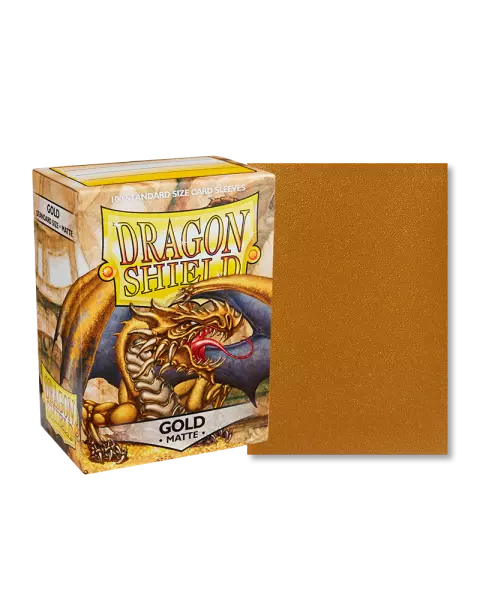 100 Dragon Shield Matte : Gold