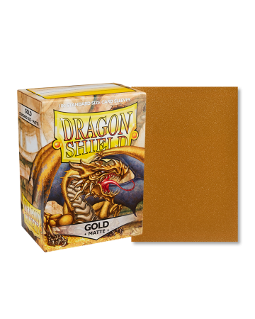 100 Dragon Shield Matte : Gold