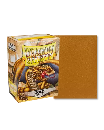 100 Dragon Shield Matte : Gold