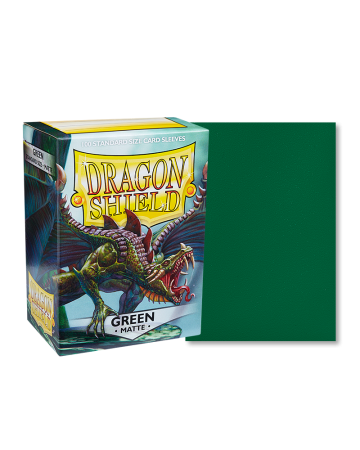 100 Dragon Shield Matte : Green
