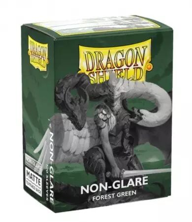 100 Dragon Shield Matte : Non Glare Green
