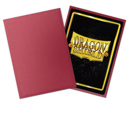 100 Dragon Shield Matte : Non Glare Red