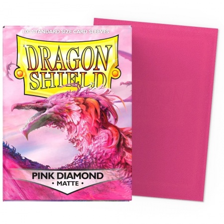 100 Dragon Shield Matte : Pink Diamond