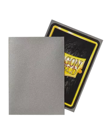 100 Dragon Shield Matte : Silver