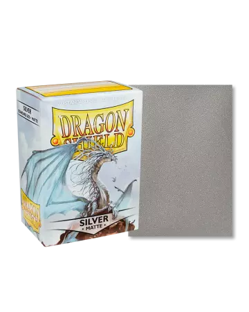 100 Dragon Shield Matte : Silver