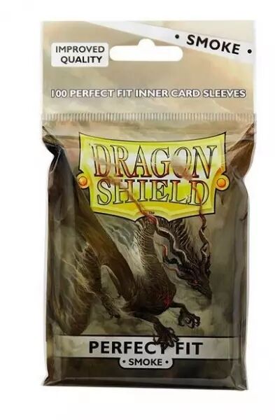100 Dragon Shield Perfect Fit : Standard Transparent/Fum�